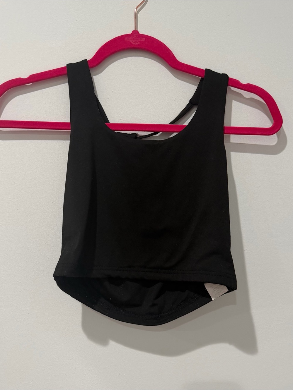 SHEIN Black Fitted Crop Top